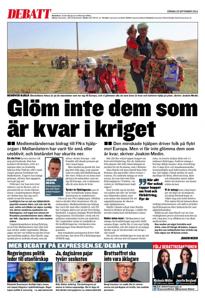 Syrien, Expressen 2015-09-20-page-001